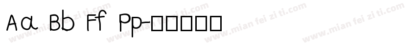 Aa Bb Ff Pp字体转换